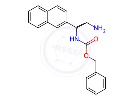 Chemical structure of Benzyl N-[2-Amino-1-(naphthalen-2-yl)ethyl]carbamate