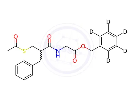 Chemical structure of Racecadotril-d5