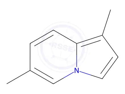 Chemical structure of Indolizine, 1,6-dimethyl-(9CI)