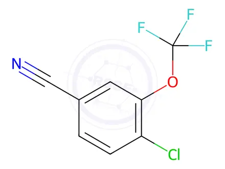 Chemical structure of 4-Chloro-3-(trifluoromethoxy)benzonitrile