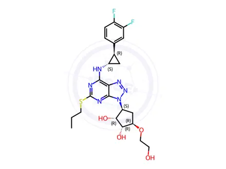 Chemical structure of Ticagrelor Impurity J