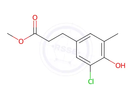 Chemical structure of Methyl 3-(3-chloro-4-hydroxy-5-methyl-phenyl)propanoate