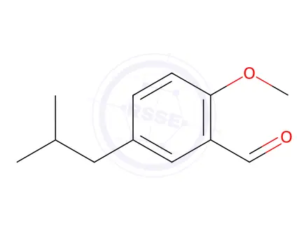 Chemical structure of 5-Isobutyl-2-methoxybenzaldehyde