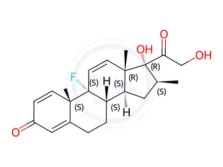 Chemical structure of 11,12-Dehydroxy-Betamethasone
