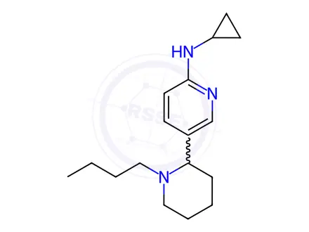 Chemical structure of 5-(1-Butylpiperidin-2-yl)-N-cyclopropylpyridin-2-amine