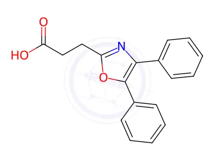Chemical structure of Oxaprozin