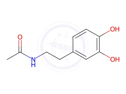 Chemical structure of N-(3,4-Dihydroxyphenethyl)acetamide