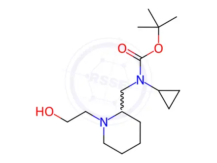 Chemical structure of tert-Butyl cyclopropyl((1-(2-hydroxyethyl)piperidin-2-yl)methyl)carbamate