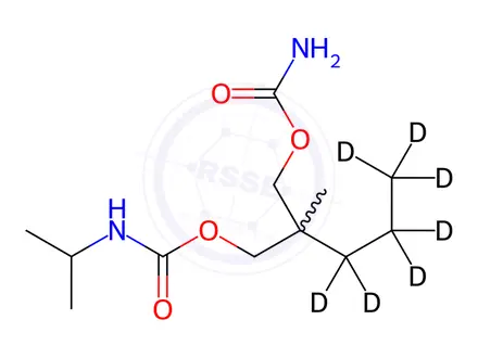 Chemical structure of Carisoprodol-d7