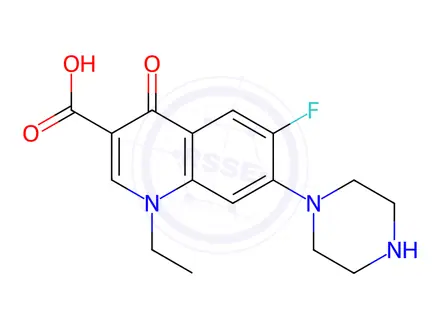 Chemical structure of Norfloxacin hydrochloride
