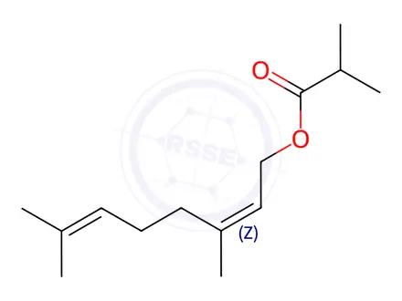 Chemical structure of Neryl isobutyrate
