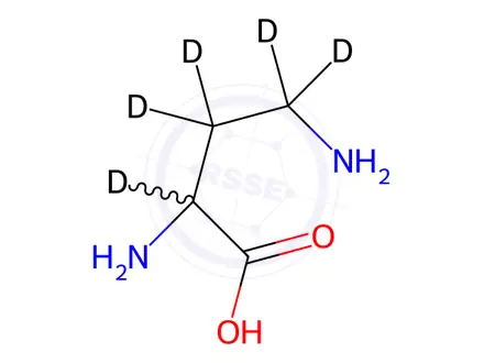 Chemical structure of rac-2,4-Diaminobutyric Acid-d5 Dihydrochloride