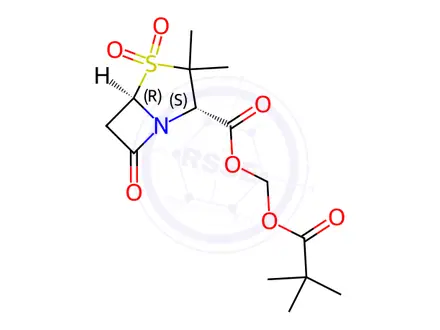 Chemical structure of Sulbactam pivoxil