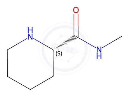 Chemical structure of (S)-N-methylpiperidine-2-carboxamide