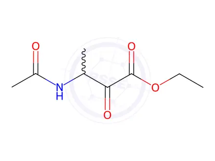 Chemical structure of Butanoic acid, 3-(acetylamino)-2-oxo-, ethyl ester