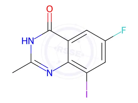 Chemical structure of 6-Fluoro-8-iodo-2-methylquinazolin-4(3H)-one