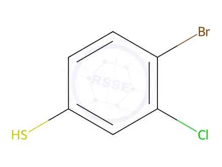 Chemical structure of 4-Bromo-3-chlorobenzenethiol