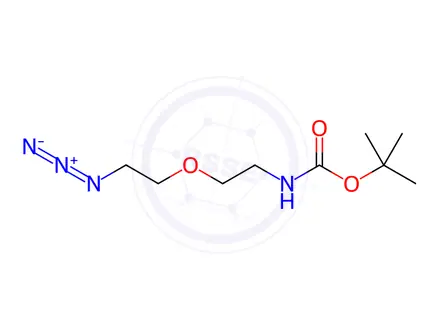Chemical structure of tert-butyl (2-(2-azidoethoxy)ethyl)carbamate