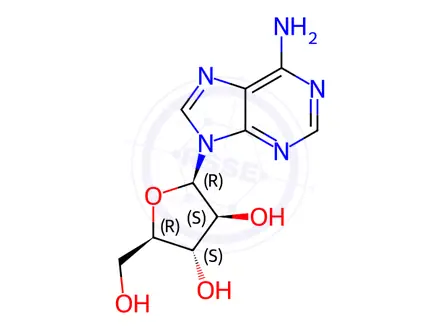 Chemical structure of Vidarabine