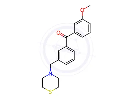 Chemical structure of (3-Methoxyphenyl)(3-(thiomorpholinomethyl)phenyl)methanone