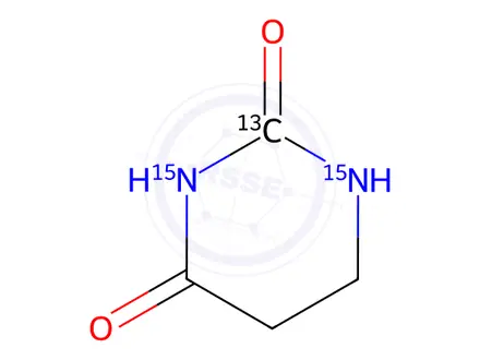 Chemical structure of Uracil Impurity 110-13C,15N2