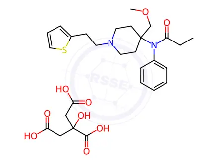 Chemical structure of Sufentanil Citrate