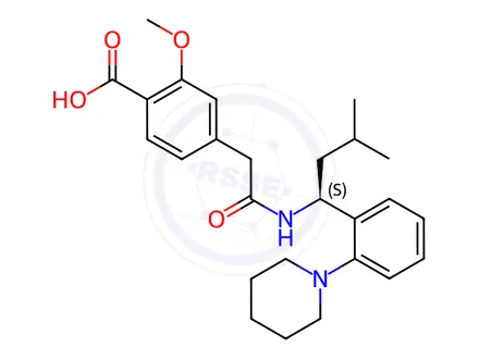 Chemical structure of Repaglinide Impurity 54