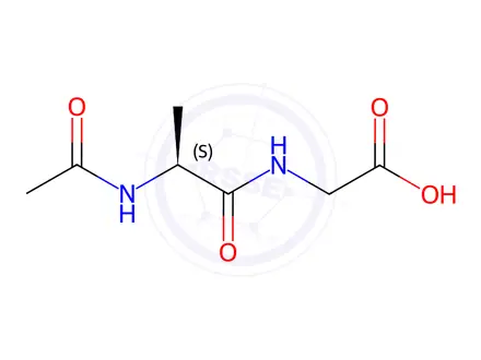 Chemical structure of Glycine, N-acetyl-L-alanyl-