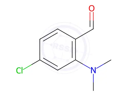 Chemical structure of 4-Chloro-2-(dimethylamino)benzaldehyde