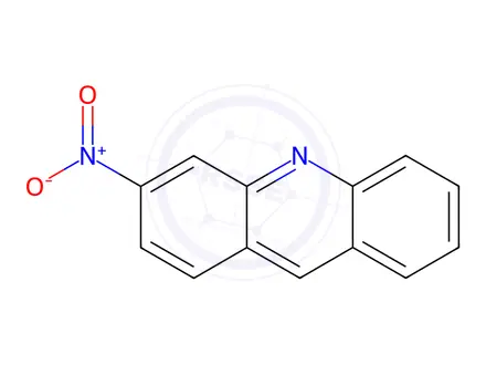Chemical structure of Acridine, 3-nitro-