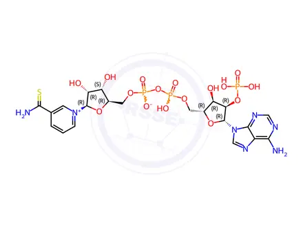 Chemical structure of ADENOSINE 5'-(TRIHYDROGEN DIPHOSATE), 2'-(SODIUM HYDROGEN PHOSPHATE), P',5'-ESTER WITH 3-(AMINOTHIOXOMETHYL)-1-BETA-D-RIBOFURANOSYLPYRIDIUM INNER SALT