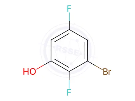 Chemical structure of 3-Bromo-2,5-difluorophenol