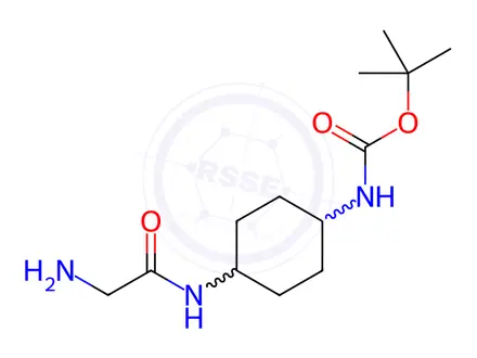 Chemical structure of tert-Butyl (4-(2-aminoacetamido)cyclohexyl)carbamate