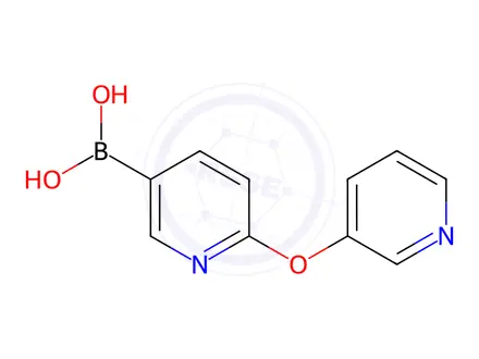 Chemical structure of (6-(Pyridin-3-yloxy)pyridin-3-yl)boronic acid