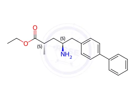 Chemical structure of Sacubitril Valsartan Sodium Impurity 40 Monomer