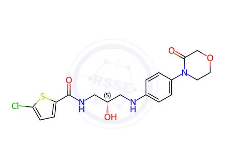 Chemical structure of Rivaroxaban Impurity 128