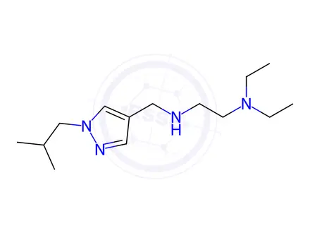 Chemical structure of N,N-diethyl-N'-[(1-isobutyl-1H-pyrazol-4-yl)methyl]ethane-1,2-diamine