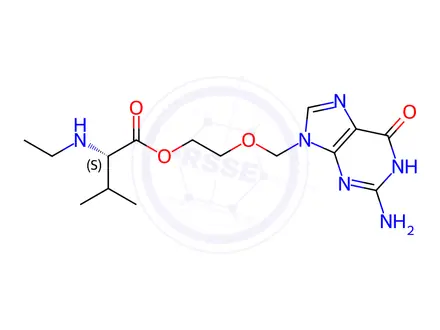 Chemical structure of Valaciclovir EP Impurity D
