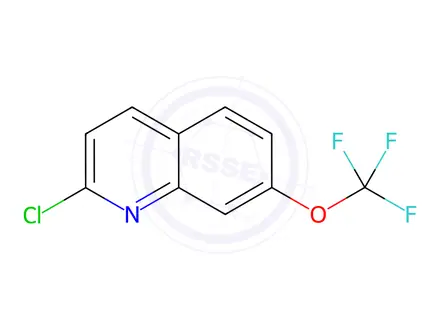 Chemical structure of 2-Chloro-7-(trifluoromethoxy)quinoline