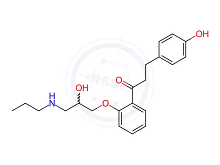 Chemical structure of Propafenone