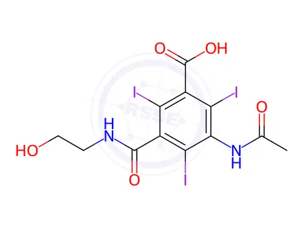 Chemical structure of Ioxitalamic Acid