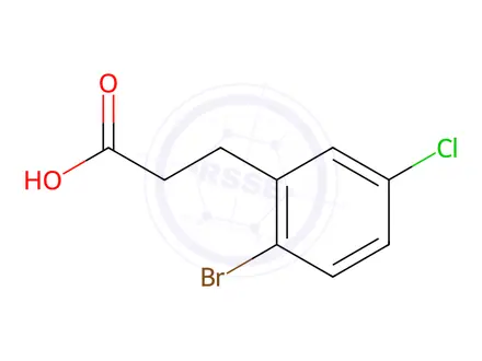 Chemical structure of 3-(2-Bromo-5-chloro-phenyl)-propionic acid