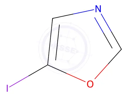 Chemical structure of Oxazole, 5-iodo-