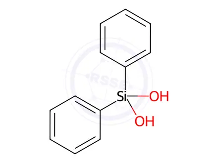 Chemical structure of Diphenylsilanediol