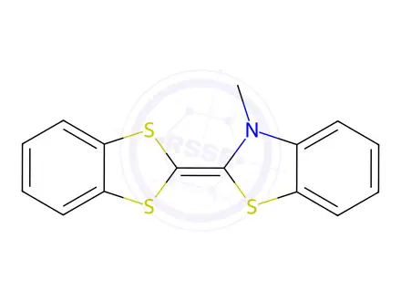 Chemical structure of Benzothiazole, 2-(1,3-benzodithiol-2-ylidene)-2,3-dihydro-3-methyl-(9CI)
