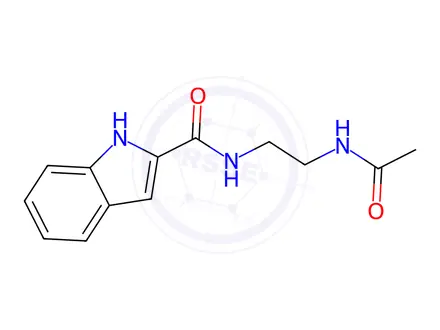 Chemical structure of n-(2-Acetamidoethyl)-1h-indole-2-carboxamide