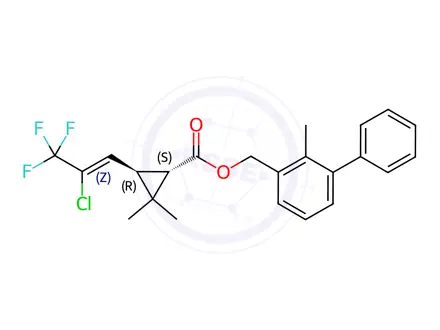 Chemical structure of trans-Bifenthtin