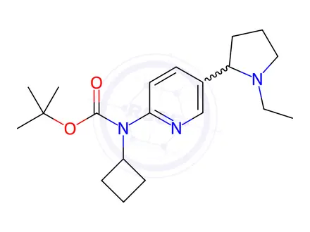 Chemical structure of tert-Butyl cyclobutyl(5-(1-ethylpyrrolidin-2-yl)pyridin-2-yl)carbamate