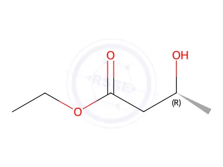 Chemical structure of Ethyl (R)-3-hydroxybutyrate