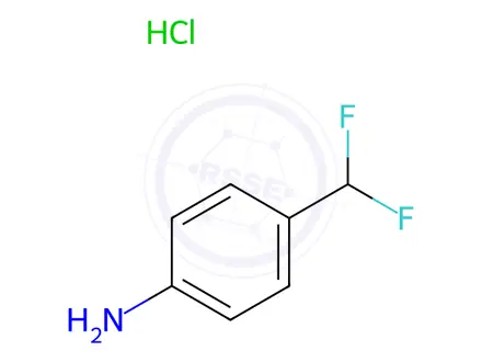 Chemical structure of 4-(Difluoromethyl)-aniline hydrochloride